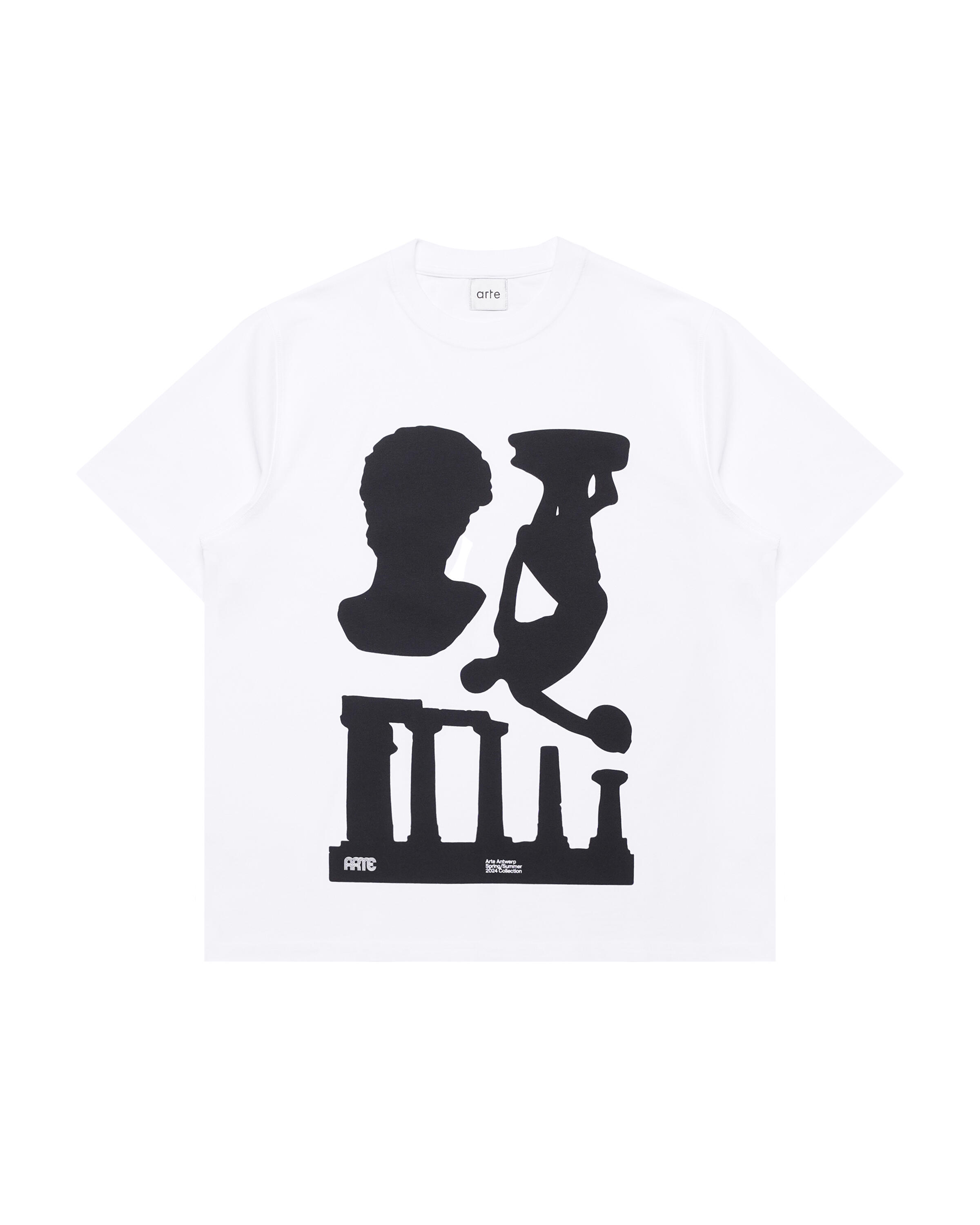 Arte Antwerp Teo Print T-shirt | SS24-029T-WHT | AFEW STORE